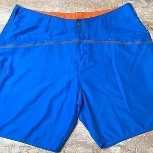 Guy Harvey men’s board shorts swim suit beachwear Royal blue/orange Size 36